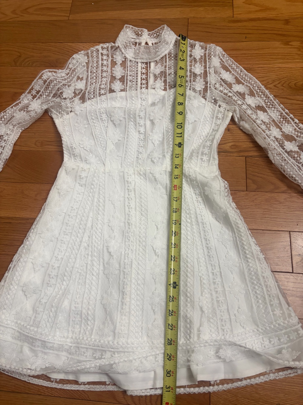 Showpo ‘Another Girl Dress’ White Lace Long-Sleeve Dress 52327DSP ✨SOLD OUT✨ - Picture 7 of 13